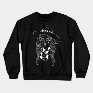 Tattoo inspired Cowgirl 2 Crewneck Sweatshirt